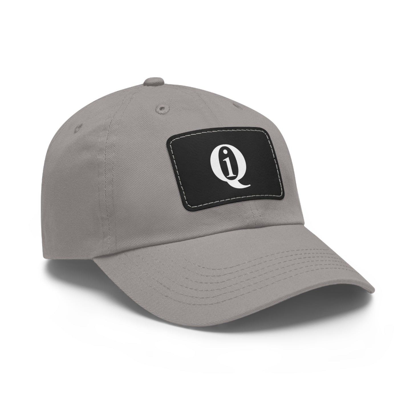 IQ Fashion | Dad Hat with Leather Patch (Rectangle)