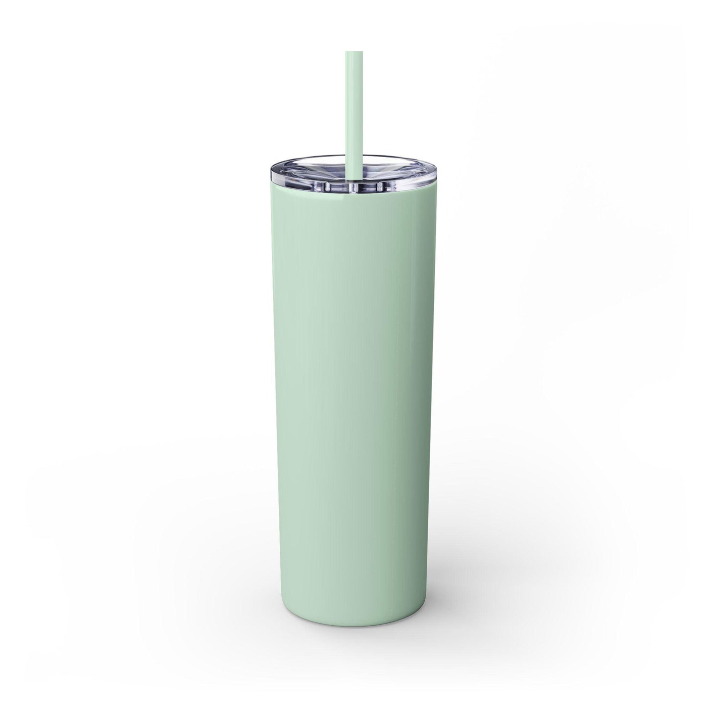 IQ Fashion | Skinny Tumbler with Straw, 20oz