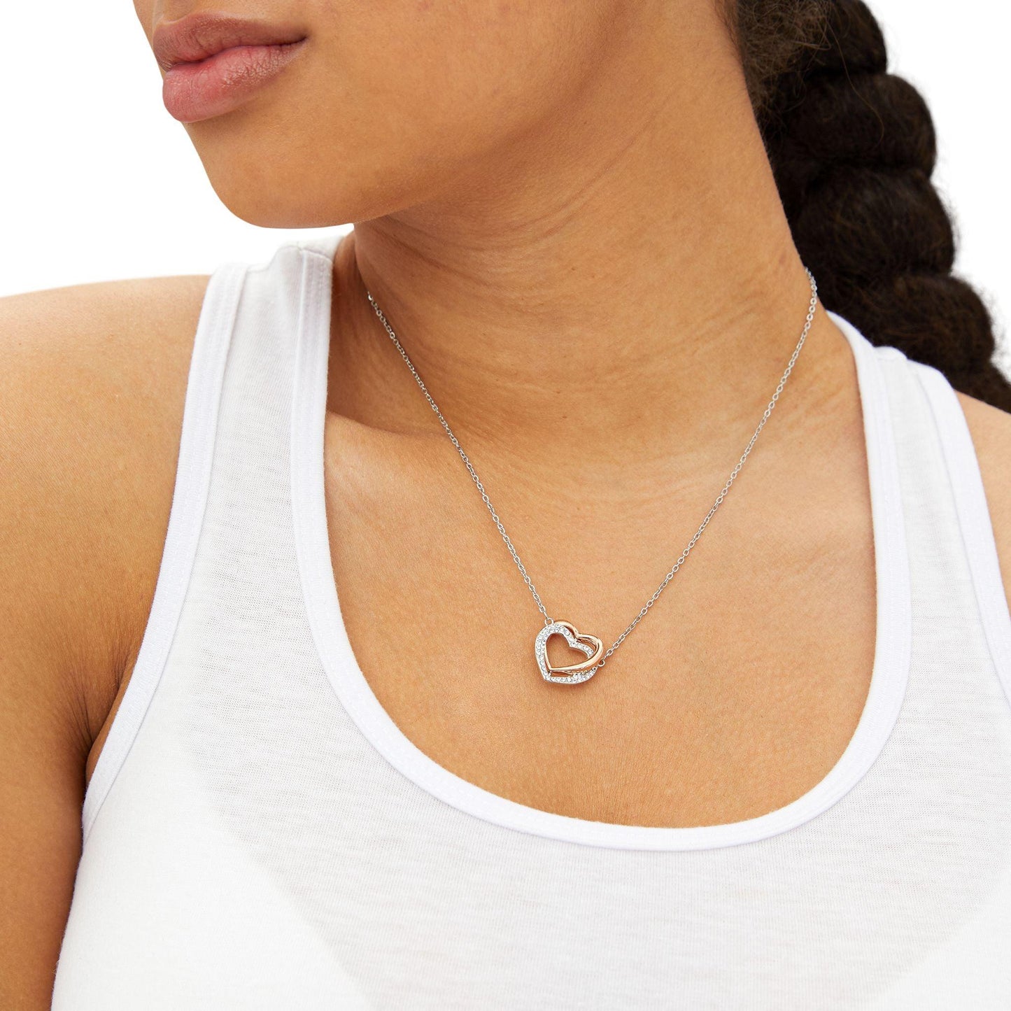 IQ Fashion | Twin Hearts Necklace