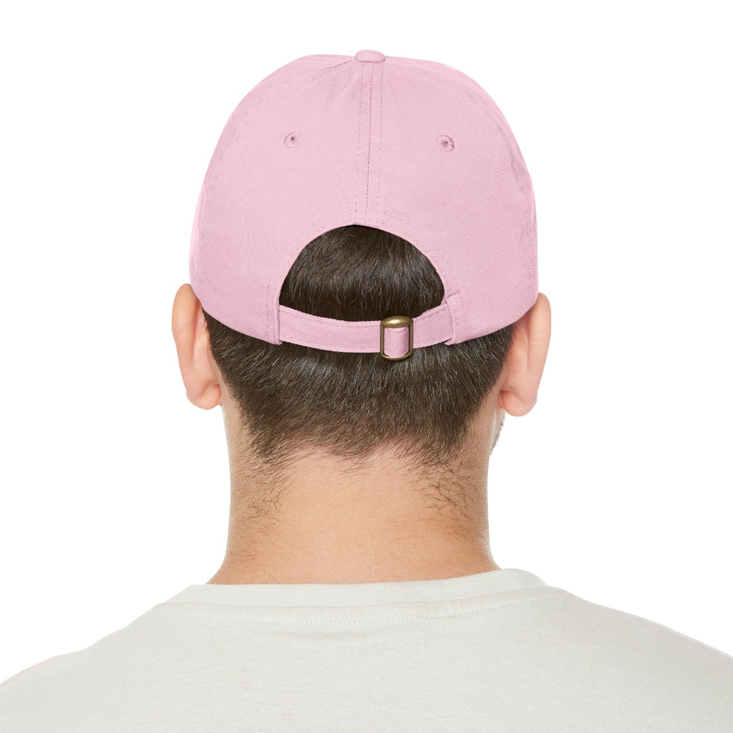 IQ Fashion | Dad Hat with Leather Patch (Round)