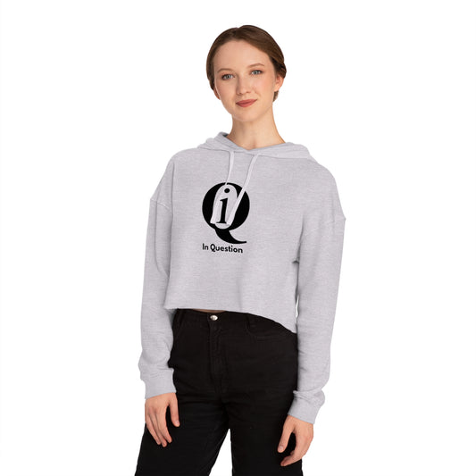 Women’s Cropped Hoodie with 'Q 1% ER' Design - Trendy & Stylish Casual Wear