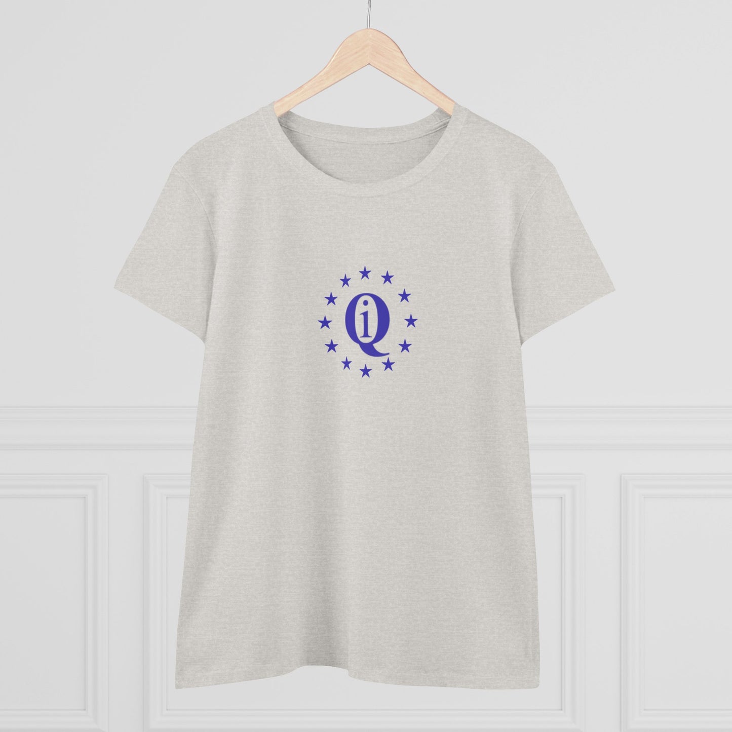 Women's Midweight Cotton Tee with Iconic Laurel Design