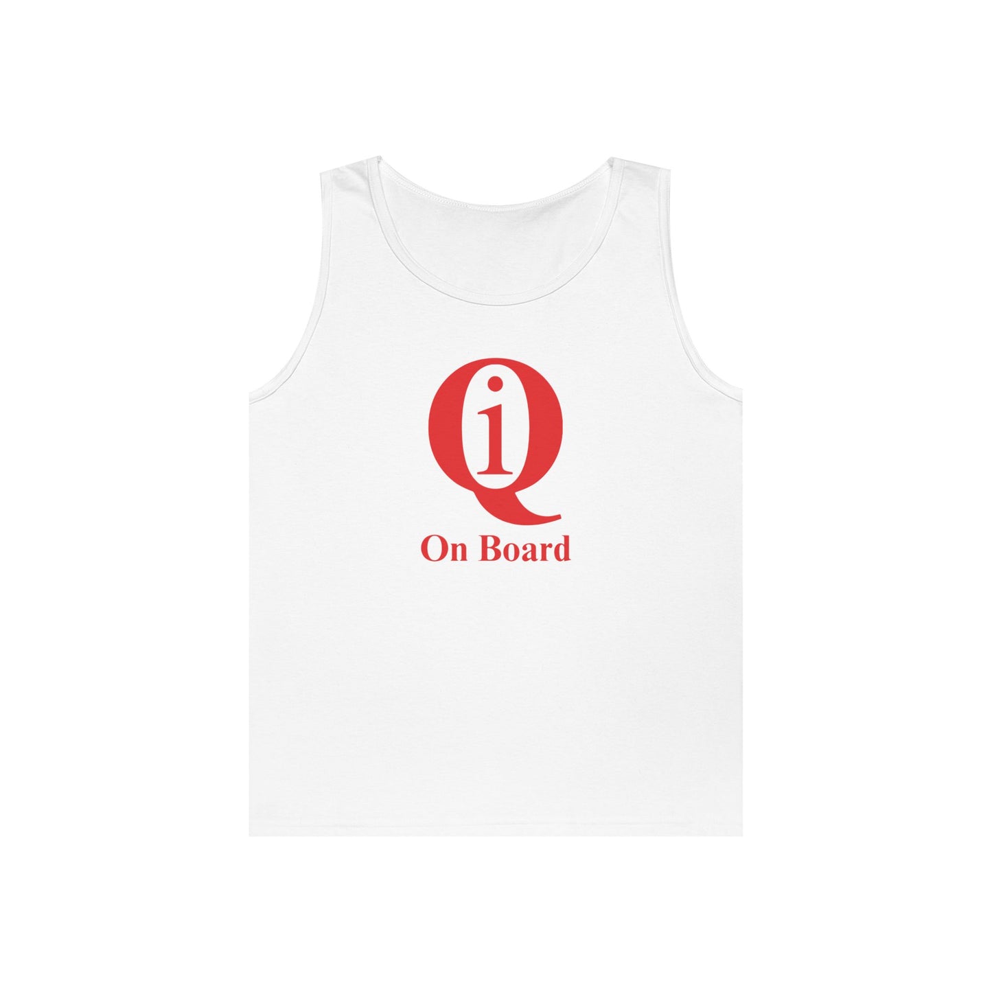 Unisex Heavy Cotton Tank Top - 'Q On Board' Design - Perfect for Summer Adventures