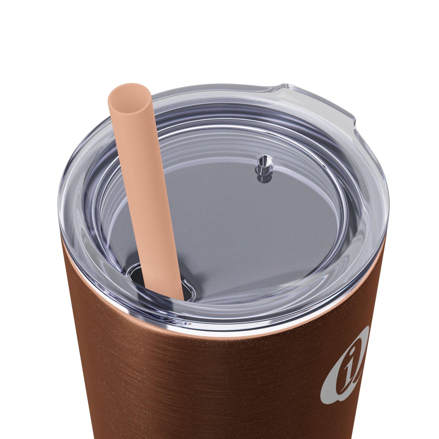 IQ Fashion | Skinny Tumbler with Straw, 20oz