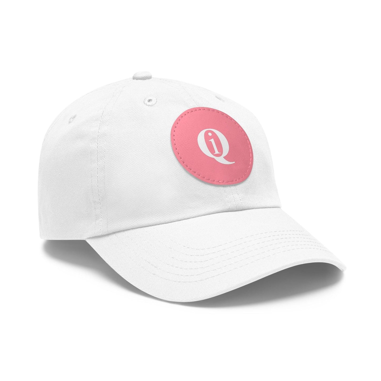 IQ Fashion | Dad Hat with Leather Patch (Round)