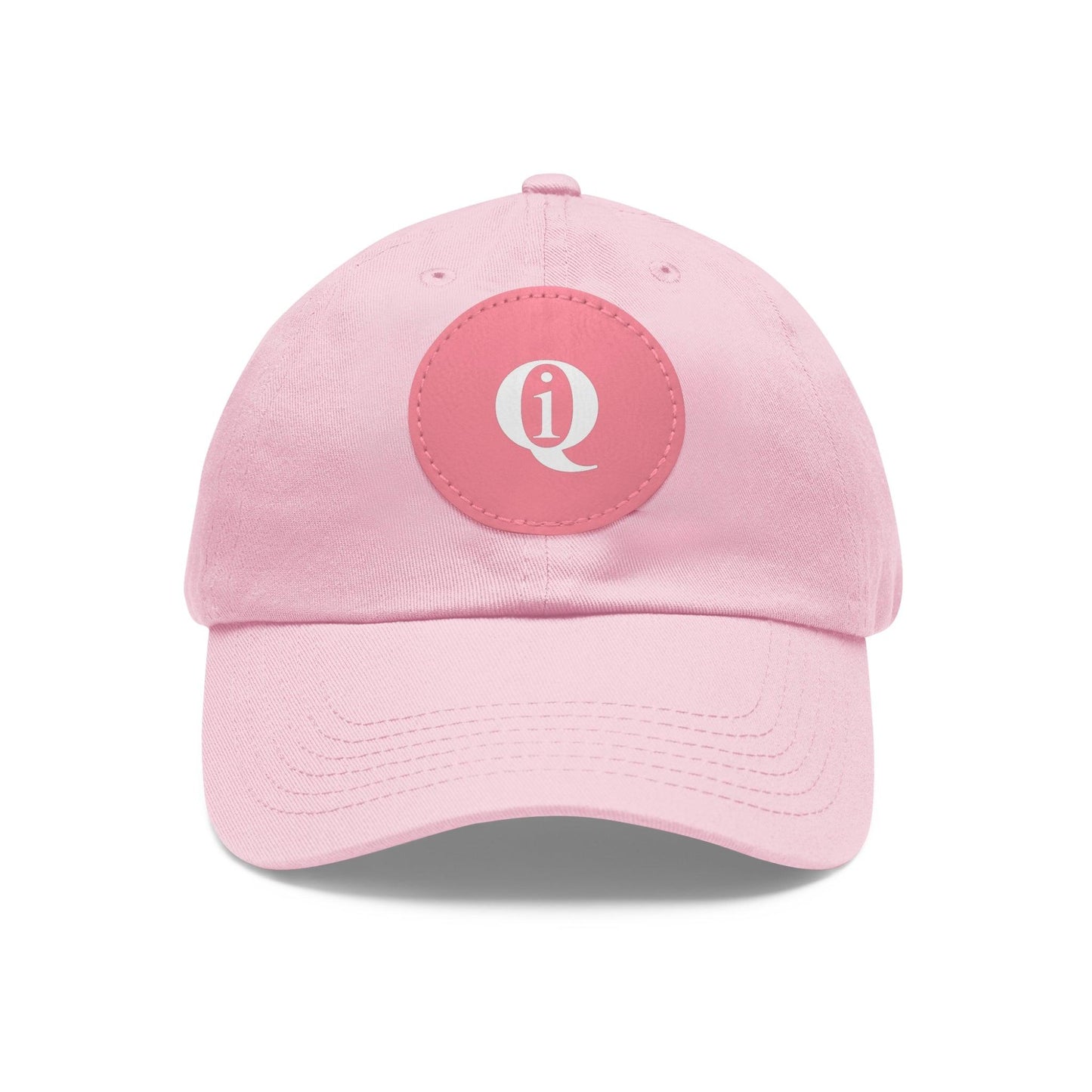 IQ Fashion | Dad Hat with Leather Patch (Round)