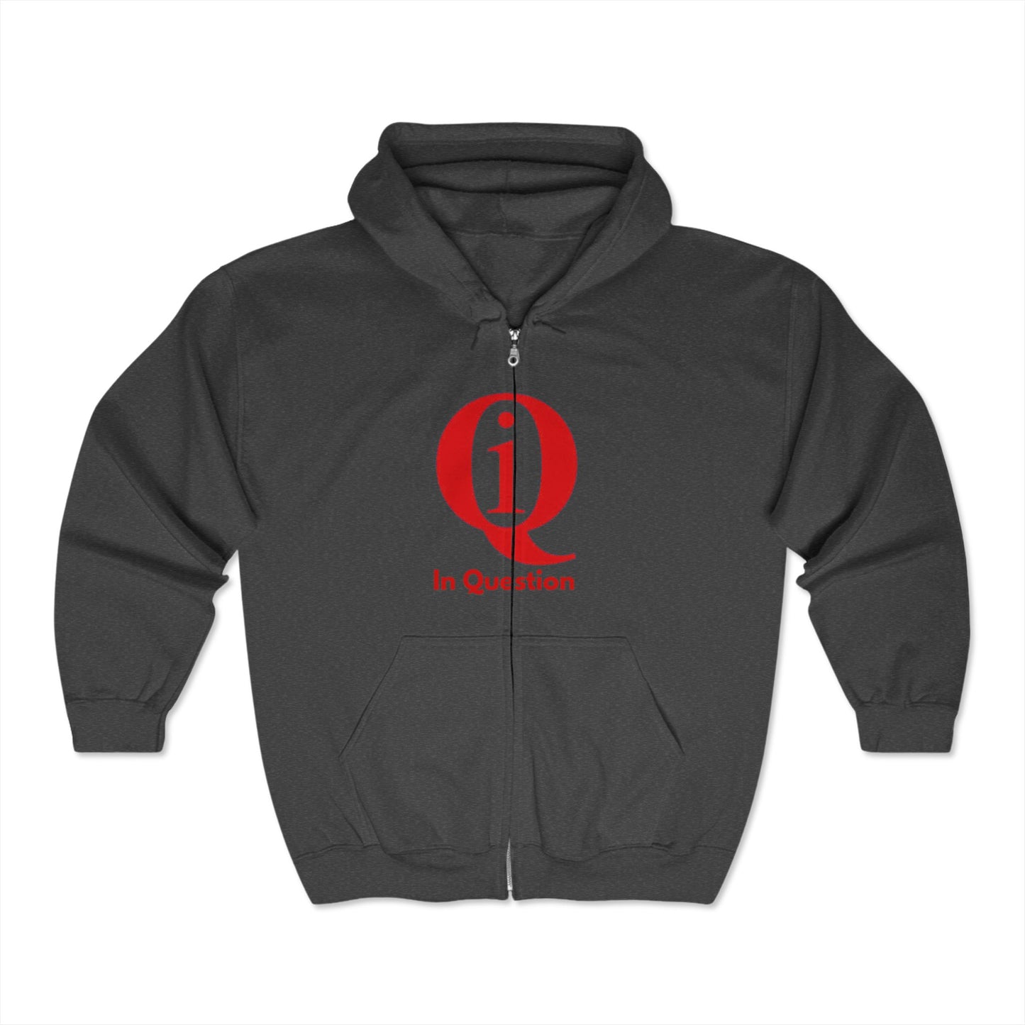 Unisex Heavy Blend™ Full Zip Hoodie - 'In Question' Design for Thoughtful Minds