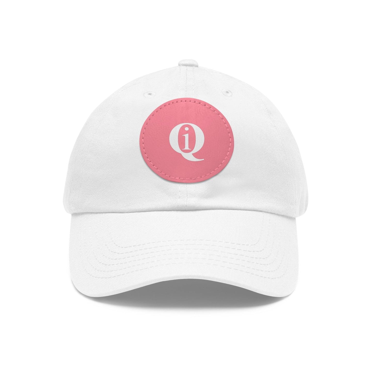 IQ Fashion | Dad Hat with Leather Patch (Round)