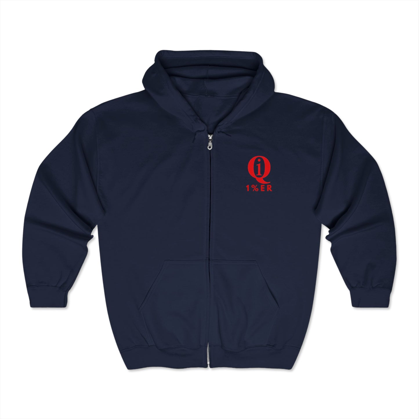 Copy of Unisex Full Zip Hoodie with Laurel Wreath - Cozy & Stylish