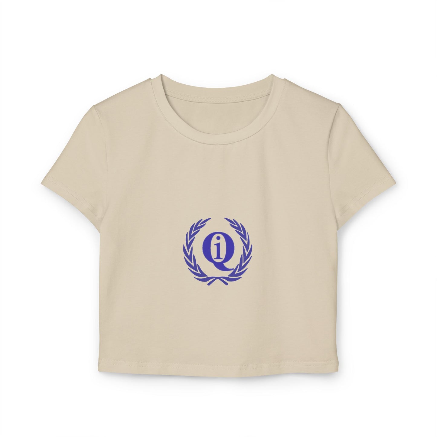 Casual Women's Baby Tee with Laurel Design - Perfect for Everyday Wear