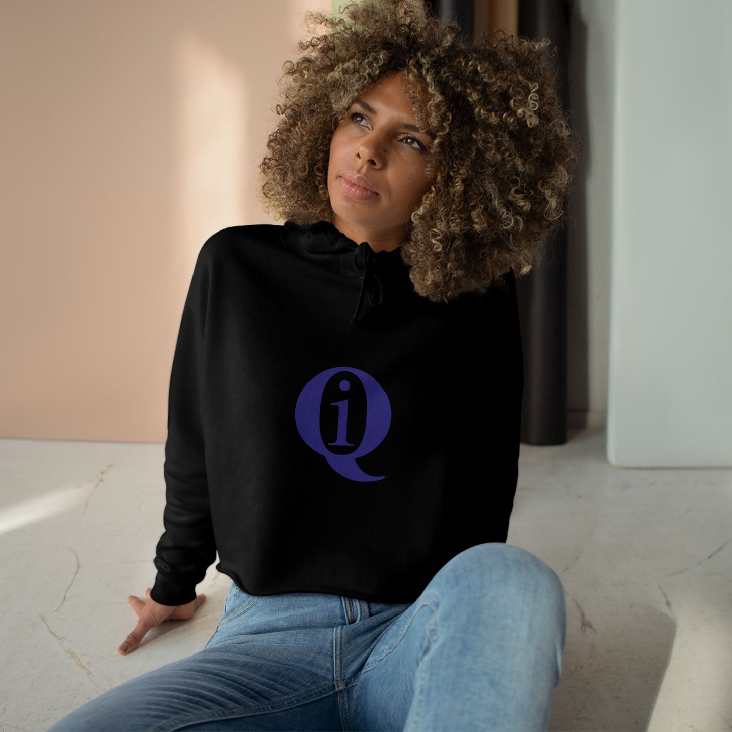 IQ Fashion |  Informative Crop Hoodie - Trendy Streetwear