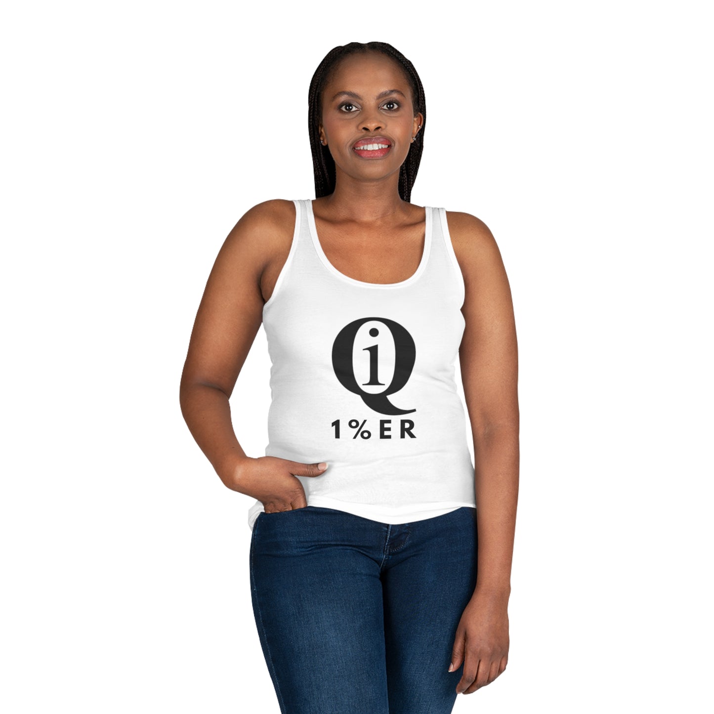 Stylish Women's Tank Top: 'Q On Board' Casualwear for Every Occasion