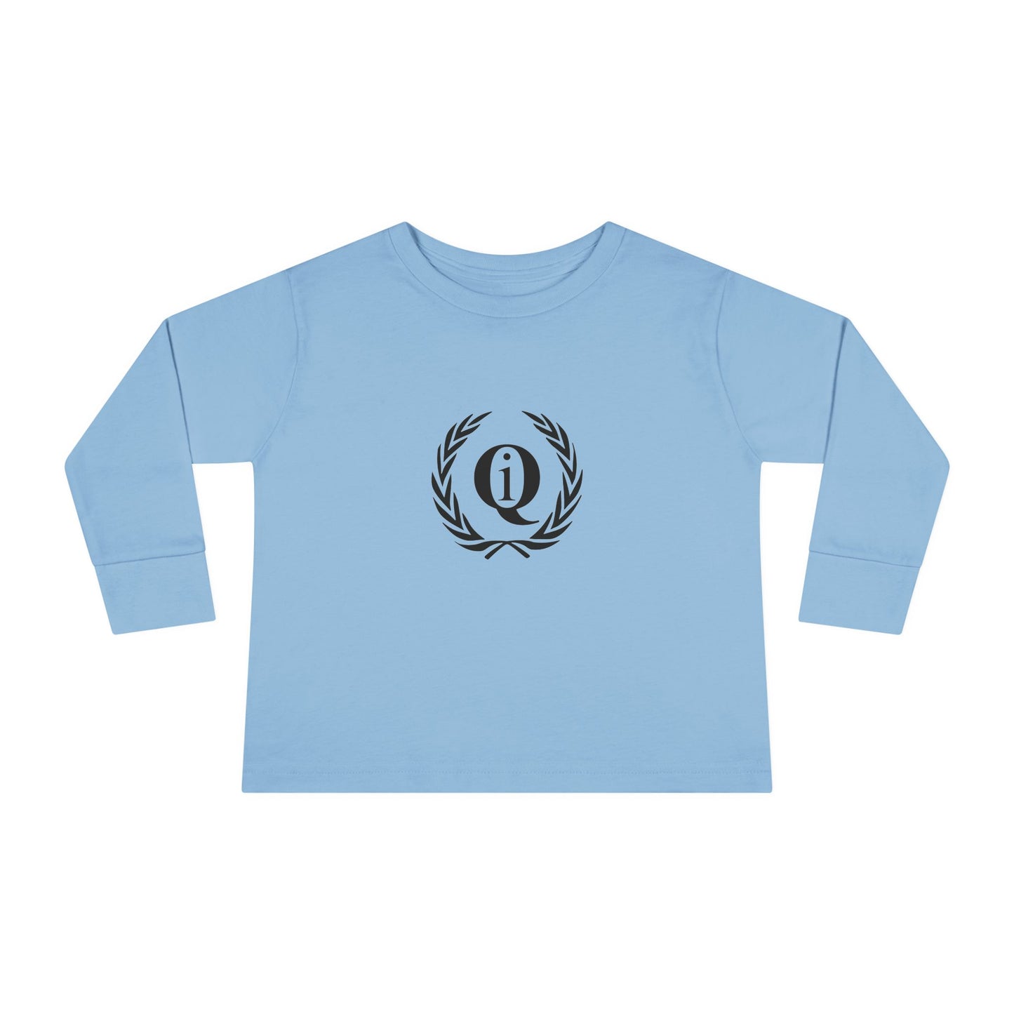 Toddler Long Sleeve Tee with Elegant Laurel Design