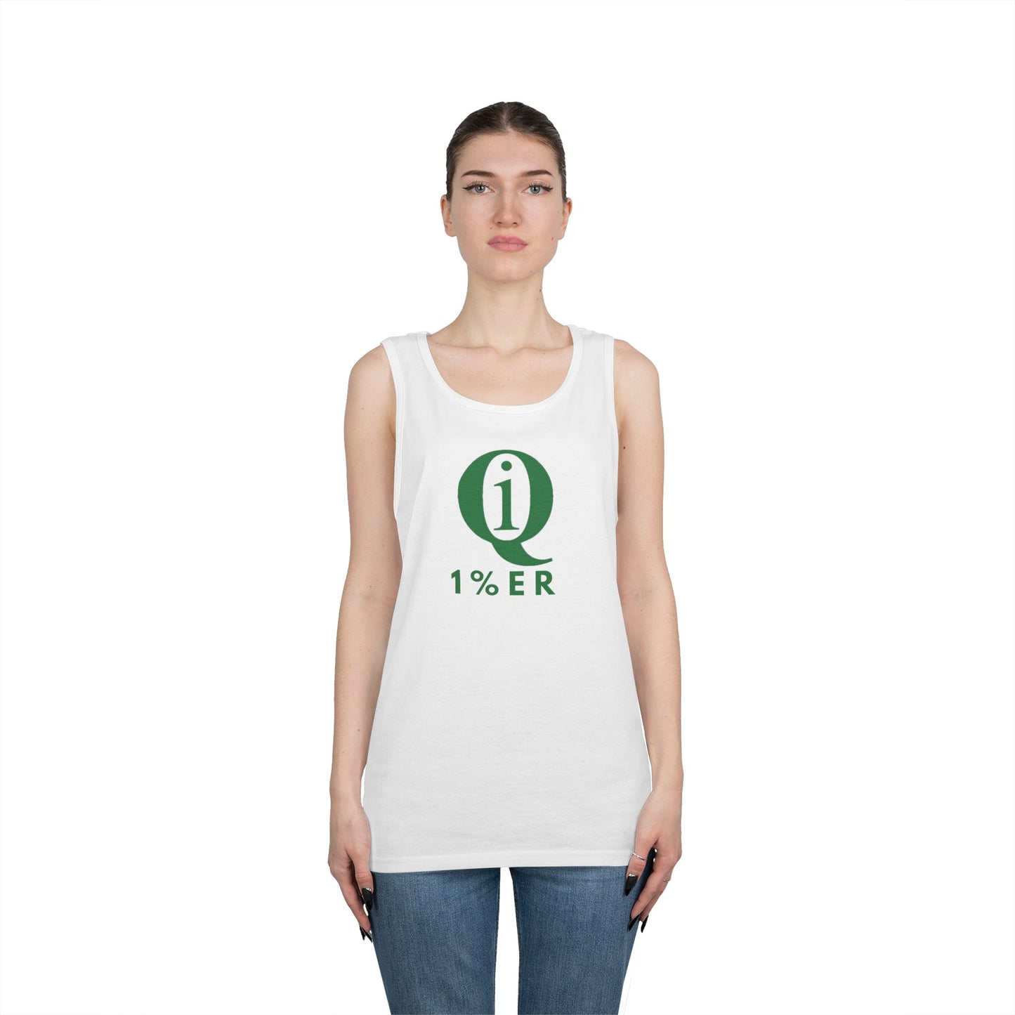 Unisex Heavy Cotton Tank Top - 'Q On Board' Design - Perfect for Summer Adventures