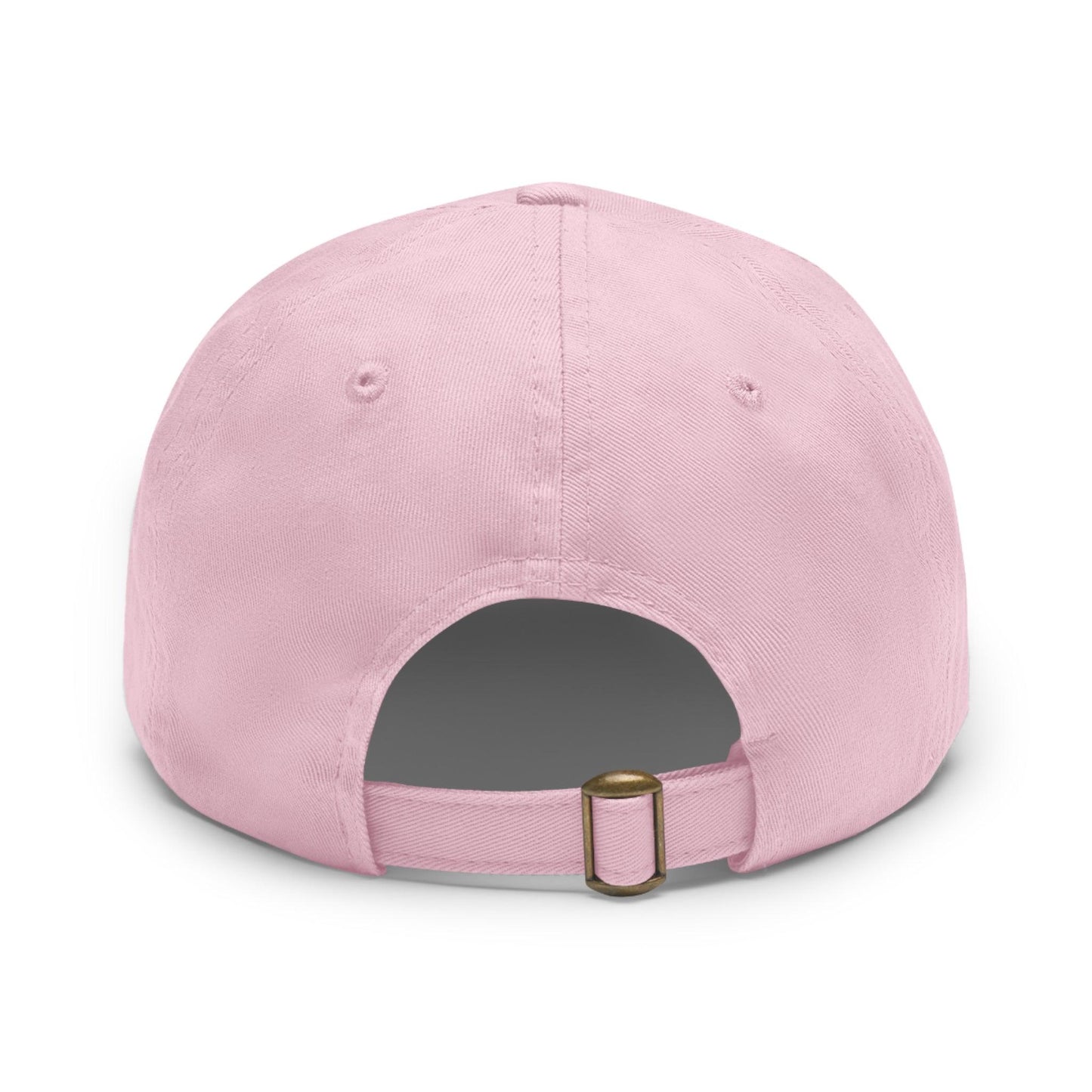 IQ Fashion | Dad Hat with Leather Patch (Round)