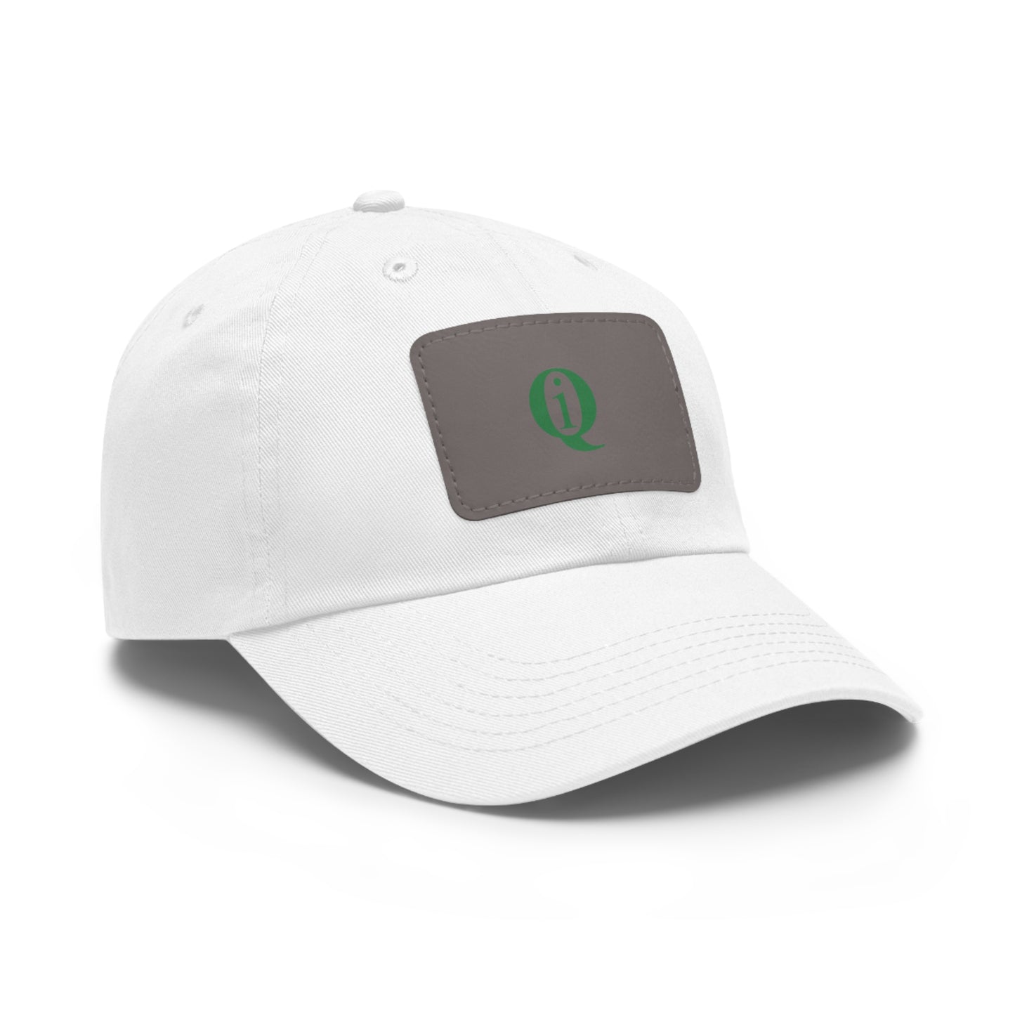 IQ Fashion | Dad Hat with Leather Patch (Rectangle)