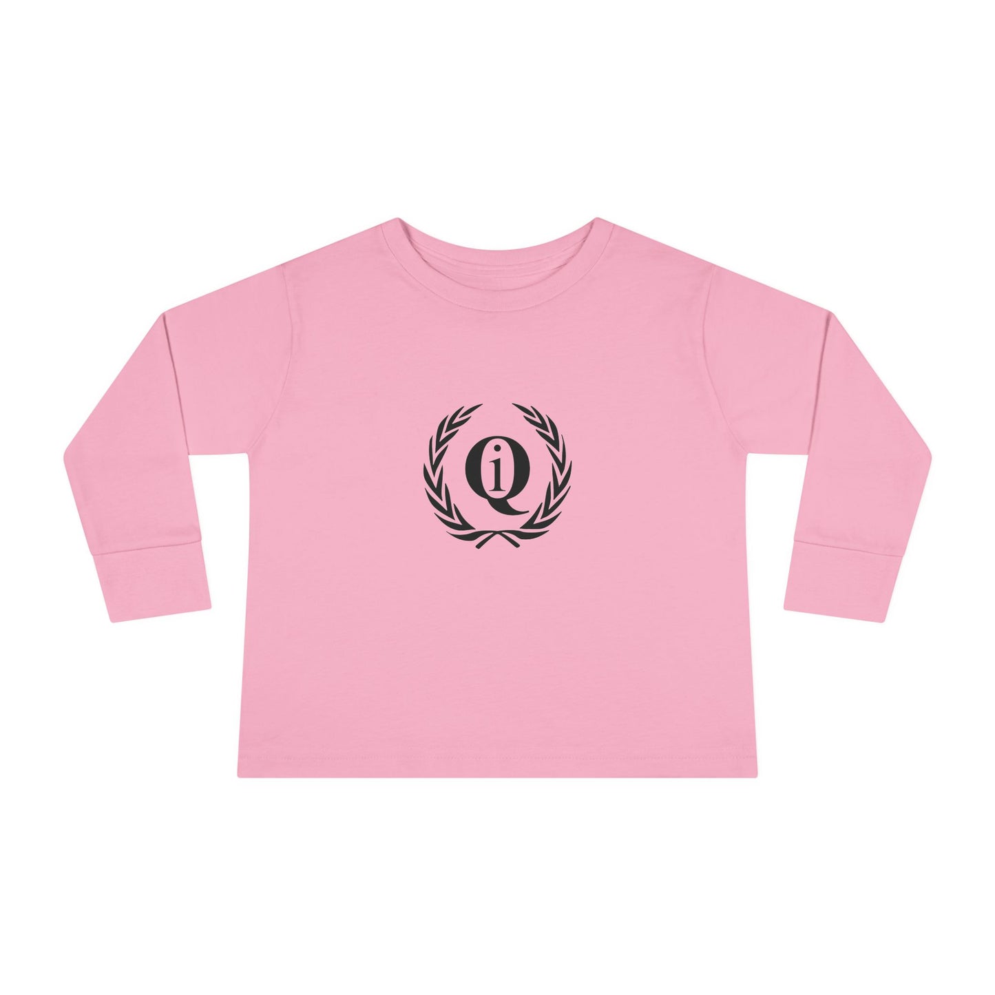 Toddler Long Sleeve Tee with Elegant Laurel Design