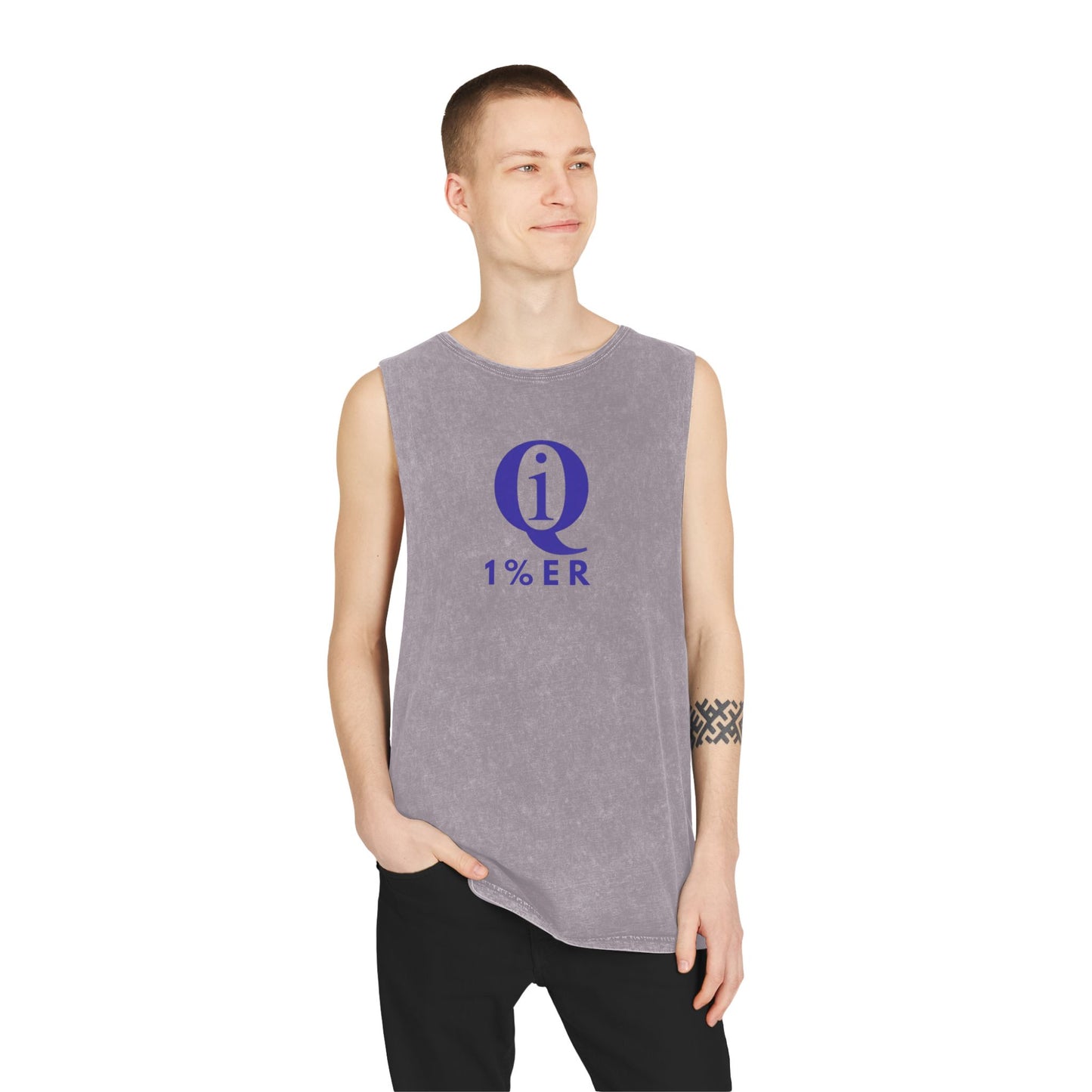 Unisex Stonewash Tank Top - Casual Beach Wear with 'On Board' Design