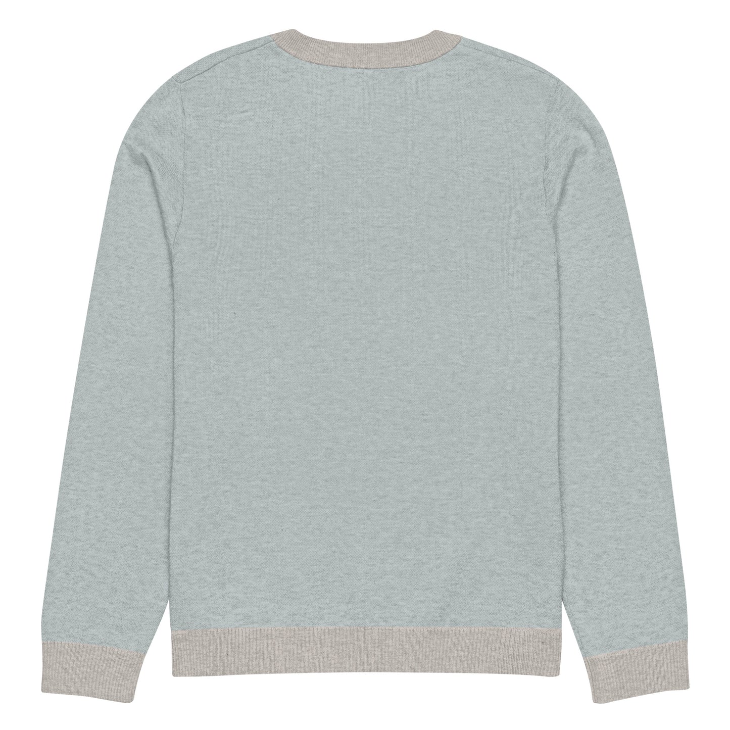 Knitted crew neck sweater