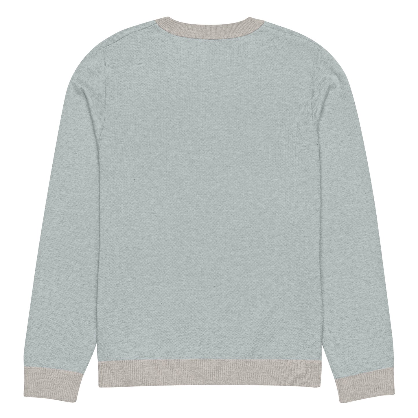 Knitted crew neck sweater